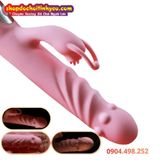  Cu Giả Cầm Tay Đa Năng Có 3 Lưỡi Liếm Kèm Nhánh Rung Tê Tái 
