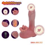  Cu Giả Gân Nổi Đế Hít Rung Thụt Sưởi Ấm Kèm Lưỡi Liếm Âm Đạo 