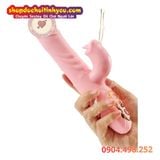  Cu Giả Cầm Tay Rung Thụt Liếm Mạnh Kèm Gia Nhiệt Thông Minh 