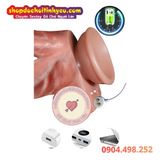  Cu Giả Rung Thụt Xoay Nhiệt Kèm Đầu 3 Lưỡi Điều Khiển Remote 