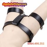  Đai Trinh Tiết Da PU Dạng Bảng To Có Ổ Khóa Điều Chỉnh Size 