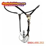  Đai Trinh Tiết Chất Liệu Thép Không Gỉ Kèm Que Hạt Hậu Môn 