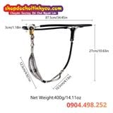  Đai Trinh Tiết Chất Liệu Thép Không Gỉ Kèm Que Hạt Hậu Môn 