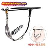 Đai Trinh Tiết Chất Liệu Thép Không Gỉ Kèm Que Hạt Hậu Môn 