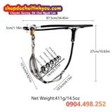  Đai Trinh Tiết Chất Liệu Thép Không Gỉ Kèm Que Hạt Hậu Môn 