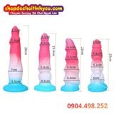  Dildo Hậu Môn Silicone Mềm Mại Đế Hút Có Màu Sắc Rực Rỡ 