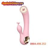  Đũa thần Lilo hình đầu khấc rung kèm nhánh phụ lưỡi liếm điểm G 
