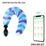  Đuôi Cáo Có Nút Rung Nhét Hậu Môn Điều Khiển App Điện Thoại 