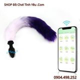  Đuôi Cáo Có Nút Rung Nhét Hậu Môn Điều Khiển App Điện Thoại 