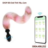  Đuôi Cáo Có Nút Rung Nhét Hậu Môn Điều Khiển App Điện Thoại 