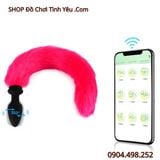  Đuôi Cáo Có Nút Rung Nhét Hậu Môn Điều Khiển App Điện Thoại 