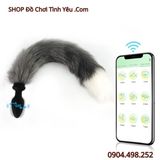  Đuôi Cáo Có Nút Rung Nhét Hậu Môn Điều Khiển App Điện Thoại 