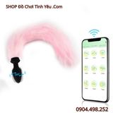  Đuôi Cáo Có Nút Rung Nhét Hậu Môn Điều Khiển App Điện Thoại 