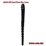  Dương Vật Giả 2 Đầu Có Đuôi Hạt Nhét Hậu Môn Kích Thích Kép 