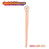  Dương Vật Giả 2 Đầu Có Đuôi Hạt Nhét Hậu Môn Kích Thích Kép 