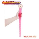  Dương Vật Giả 2 Đầu Có Đuôi Hạt Nhét Hậu Môn Kích Thích Kép 
