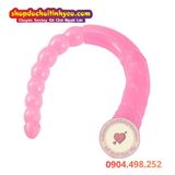  Dương Vật Giả 2 Đầu Có Đuôi Hạt Nhét Hậu Môn Kích Thích Kép 