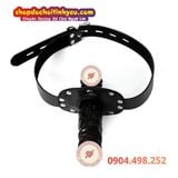  Dương vật giả 2 đầu có khóa đeo bịt miệng cặp đồng tính nữ 