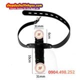  Dương vật giả 2 đầu có khóa đeo bịt miệng cặp đồng tính nữ 