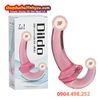 Dương vật giả 2 đầu nối nhau cong mềm dẻo không rung giá rẻ