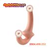 Dương vật giả 2 đầu nối nhau cong mềm dẻo không rung giá rẻ