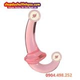  Dương vật giả 2 đầu nối nhau cong mềm dẻo không rung giá rẻ 