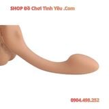 Dương Vật Giả 2 Đầu Rung Thụt Thiết Kế Uốn Cong Đeo Cho Les 