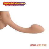  Dương Vật Giả 2 Đầu Rung Thụt Thiết Kế Uốn Cong Đeo Cho Les 