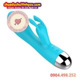  Dương Vật Giả Cầm Tay Đa Năng Kèm Đầu Rung Tai Thỏ Cho Nữ 