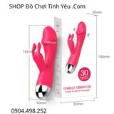  Dương Vật Giả Cầm Tay Đa Năng Kèm Đầu Rung Tai Thỏ Cho Nữ 