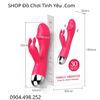 Dương Vật Giả Cầm Tay Đa Năng Kèm Đầu Rung Tai Thỏ Cho Nữ