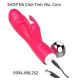  Dương Vật Giả Cầm Tay Đa Năng Kèm Đầu Rung Tai Thỏ Cho Nữ 