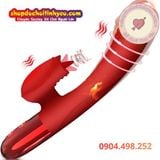  Dương Vật Giả Cầm Tay Rung Làm Ấm Kèm Đầu Lưỡi Liếm FOX V2 