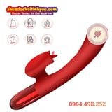  Dương Vật Giả Cầm Tay Rung Làm Ấm Kèm Đầu Lưỡi Liếm FOX V2 