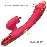  Dương Vật Giả Cầm Tay Rung Làm Ấm Kèm Đầu Lưỡi Liếm FOX V2 