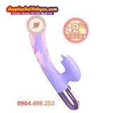  Dương Vật Giả Cầm Tay Rung Làm Ấm Kèm Đầu Lưỡi Liếm FOX V2 