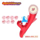  Dương Vật Giả Cầm Tay Rung Vỗ Kèm Đầu Mút Kích Thích Đa Điểm 