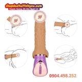  Dương vật giả cầm tay sạc rung thụt lắc tạo nhiệt tự động 
