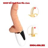  Dương Vật Giả Cầm Tay Có Gân Nổi Rung Thụt Sưởi Ấm SEX MASSAGE 