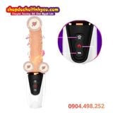  Dương Vật Giả Cầm Tay Có Gân Nổi Rung Thụt Sưởi Ấm SEX MASSAGE 