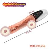  Dương Vật Giả Cầm Tay Có Gân Nổi Rung Thụt Sưởi Ấm SEX MASSAGE 