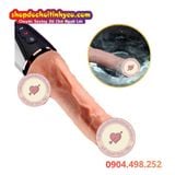  Dương Vật Giả Cầm Tay Có Gân Nổi Rung Thụt Sưởi Ấm SEX MASSAGE 
