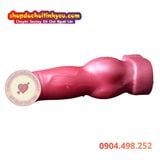  Dương vật giả chó sói rỗng ruột có vòng đeo bìu cho nam 