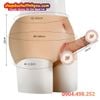 Dương vật giả đặc ruột liền quần silicon mềm đủ size cho les