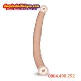  Dương vật giả dài 2 đầu to nhỏ mềm dẻo cho cặp đôi Lesbian 