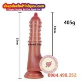  Dương Vật Giả Hít Tường Đầu Nhọn Có Hạt Bi Nổi Toàn Thân 
