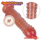  Dương Vật Giả Hít Tường Đầu Nhọn Có Hạt Bi Nổi Toàn Thân 