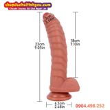  Dương Vật Giả Đế Hít Chưa Lột Bao Quy Đầu Có Vảy Nổi Ma Sát 