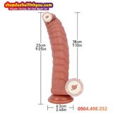  Dương Vật Giả Đế Hít Chưa Lột Bao Quy Đầu Có Vảy Nổi Ma Sát 