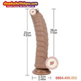  Dương Vật Giả Đế Hít Chưa Lột Bao Quy Đầu Có Vảy Nổi Ma Sát 